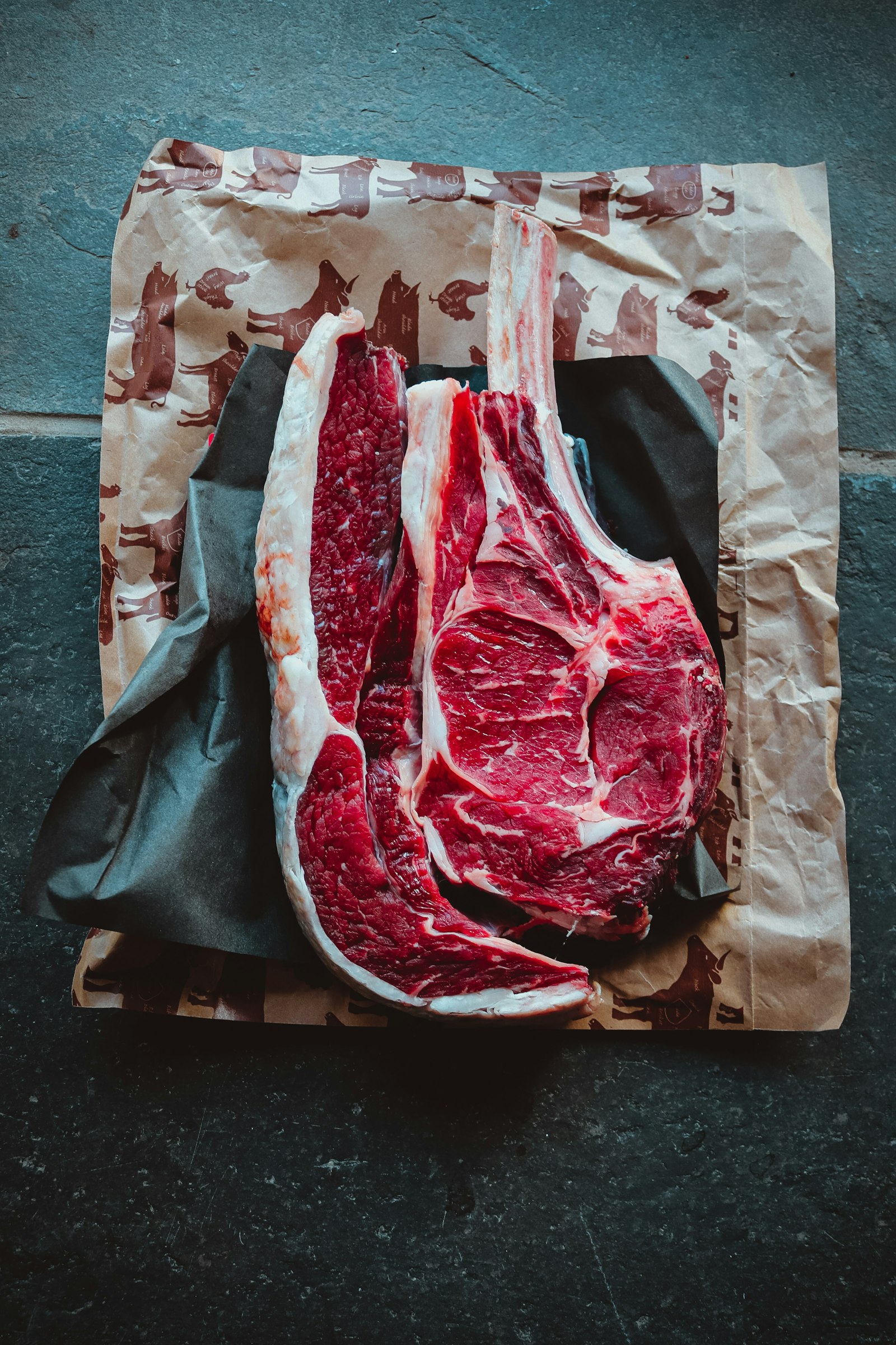 Premium cuts on butcher paper, representative photo